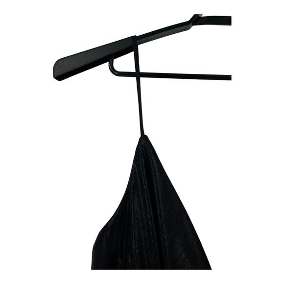 Ieena Mac Duggal dress spaghetti straps metallic black size 14 - Picture 3 of 8